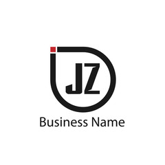 Initial Letter JZ Logo Template Design