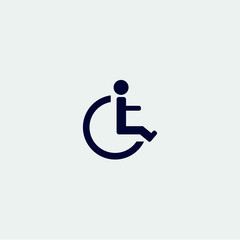 disabled icon vector