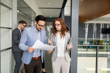 Group of business people collaborating in office