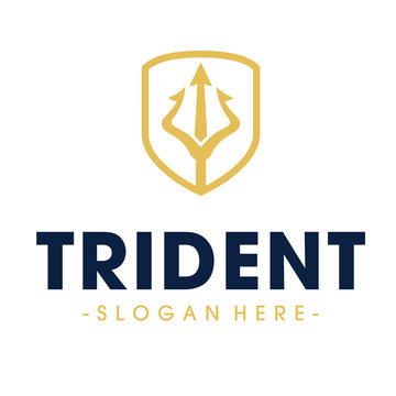 Trident logo design inspiration Vector