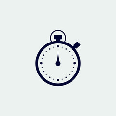 stopwatch icon, vector illustration. flat icon