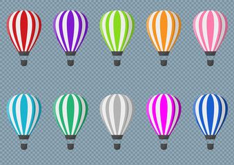 Naklejka premium Air balloons illustration