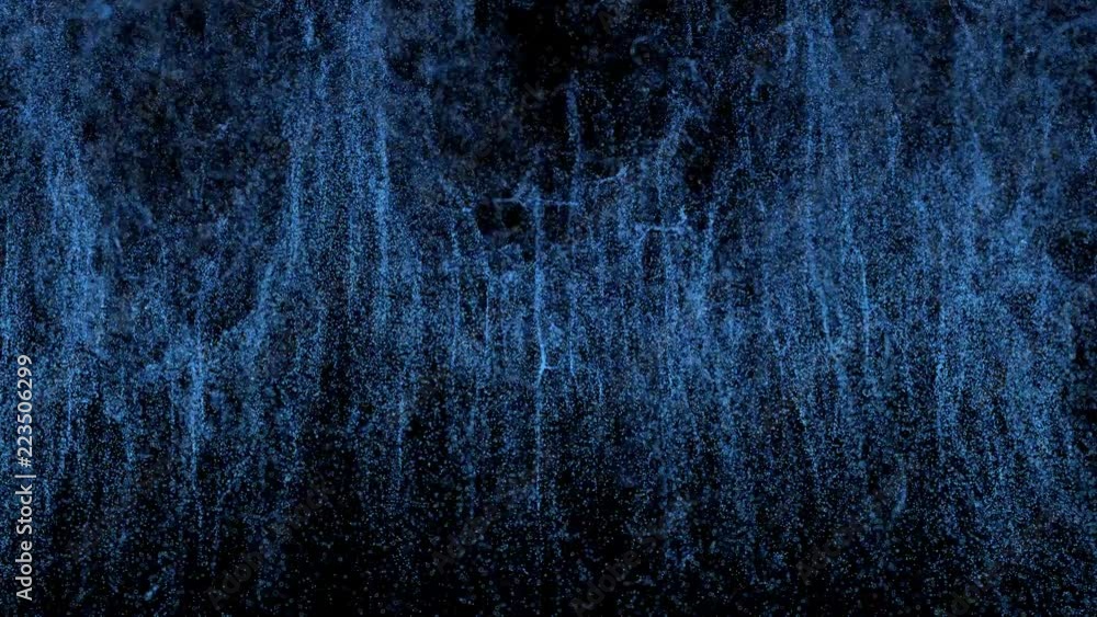 Poster 3d render simulated particles flow with depth of field effect. a lot of magical like particles goes 