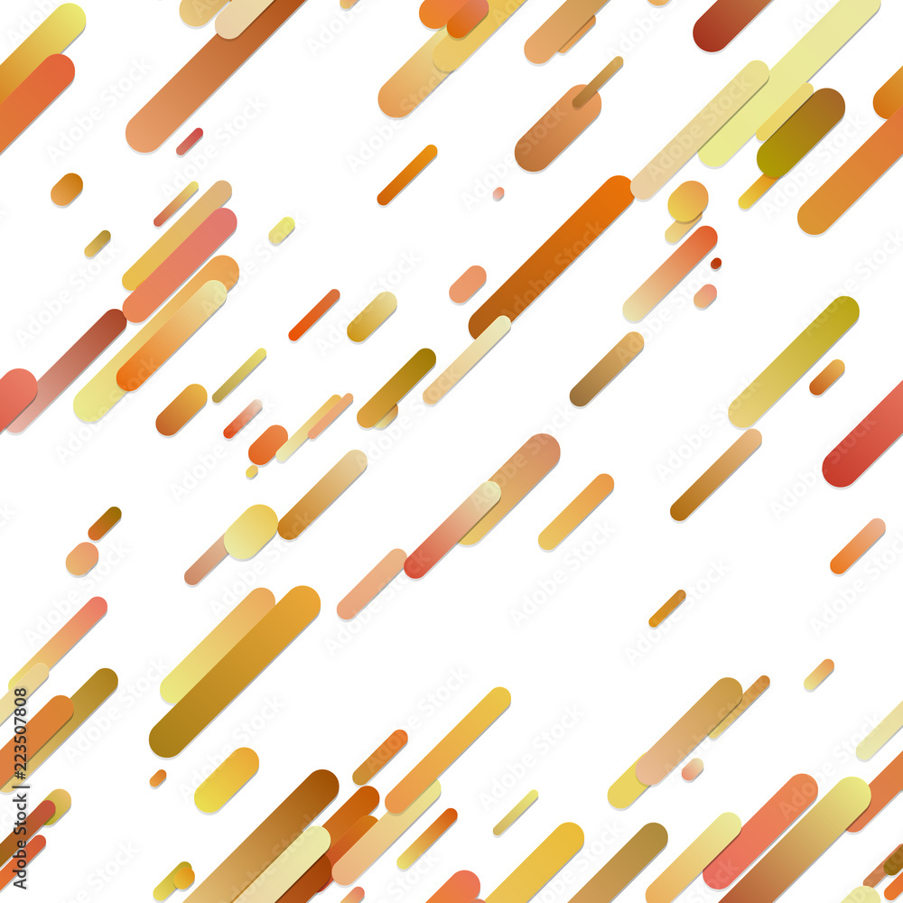 Poster orange seamless diagonal gradient stripe background pattern - modern vector illustration