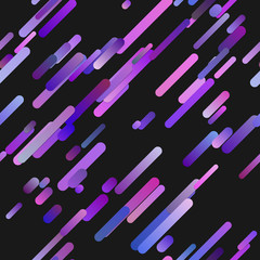 Purple trendy gradient background with diagonal rounded stripe pattern - vector graphic design