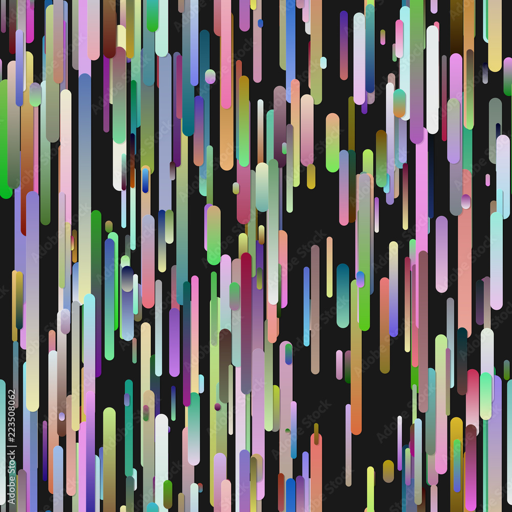 Poster colorful modern gradient background with vertical rounded stripe pattern - vector graphic