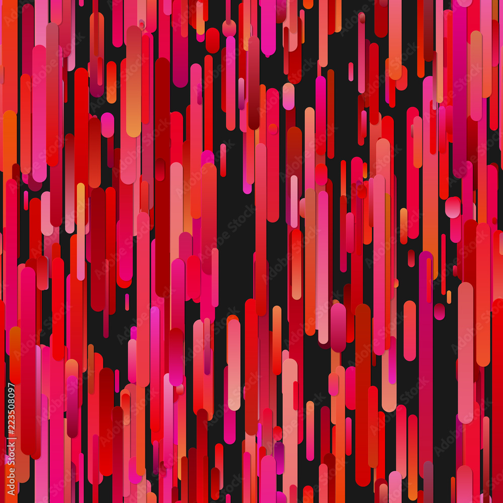 Poster red seamless abstract trendy gradient vertical rounded stripe background pattern - vector graphic de