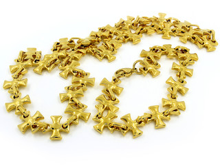 Jewelry set. Chain and bracelet. Stainless steel.