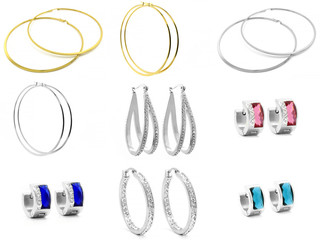 Jewelry, ladies earrings. Stainless steel