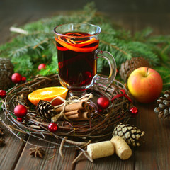 Mulled wine still life