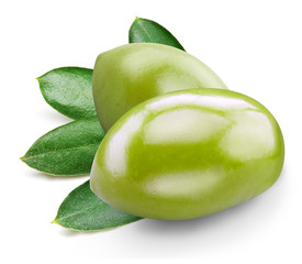 olive isolated on white