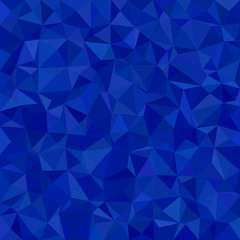 Fototapeta na wymiar Abstract geometrical irregular triangle tile mosaic pattern background - polygonal vector design from triangles in dark blue tones