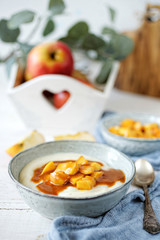 Millet porridge with apples