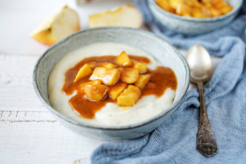 Millet porridge with apples