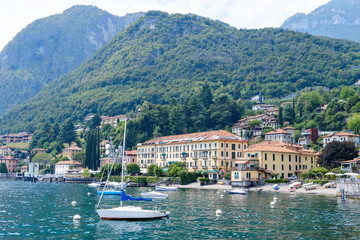 Menaggio town on Lake Como shore