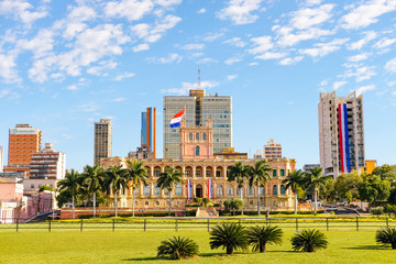 Paraguay Asunción Government Palace City Center, May 2018 - obrazy, fototapety, plakaty