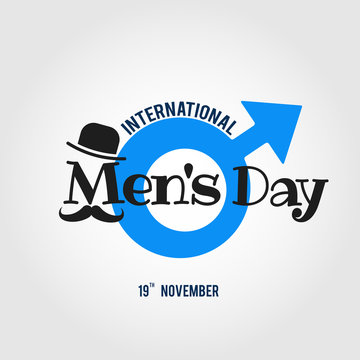 Vector illustration on the theme International Men's Day. For a poster or banner and greeting card.
