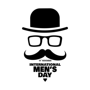 Vector illustration on the theme International Men's Day. For a poster or banner and greeting card.
