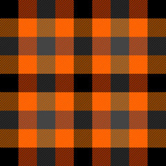 Halloween Tartan plaid. Scottish cage background