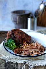 Homemade pulled pork