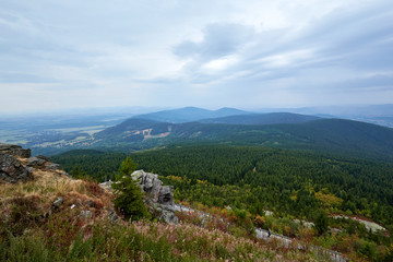 view from the Jested near Liberec town