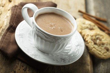 Hot chocolate with cinnamon