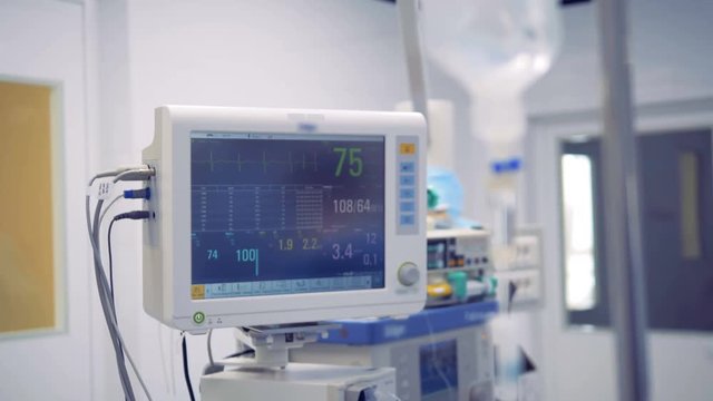 Drip bulb and a medical monitor with vital signs