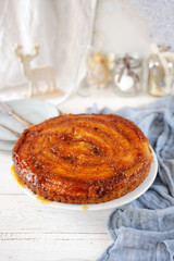 Upside down banana cake