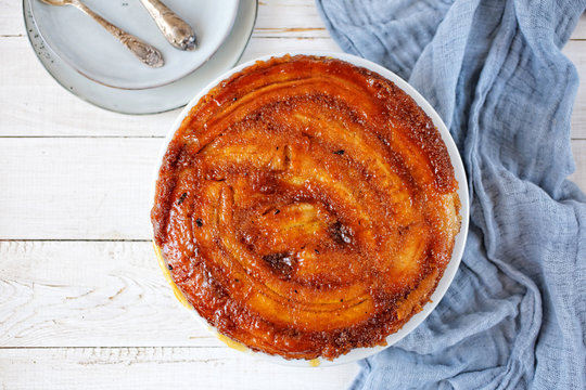 Upside Down Banana Cake