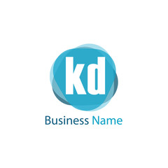 Obraz premium Initial Letter KD Logo Template Design