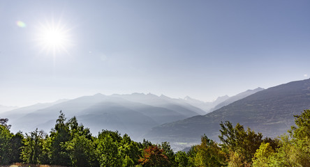 Herbst im Rhonetal
