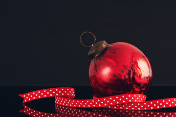 Christmas background for your text and design. The texture of the Christmas gifts, packed in red,...