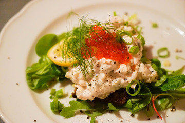 Traditional Seafood Salad  in Finland