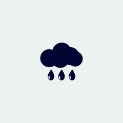 rain icon, vector illustration. flat icon.