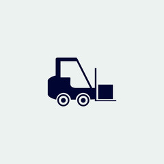 forklift icon, vector illustration. flat icon.