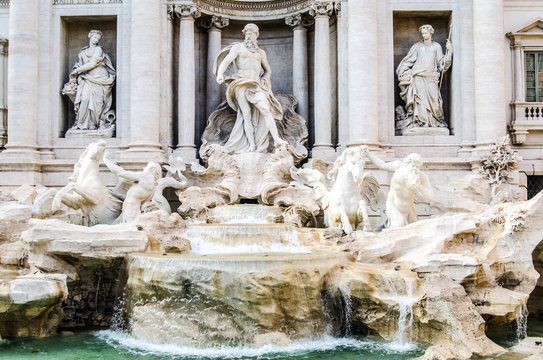 Beautiful Trevi Fountain. Rome. Italy.
