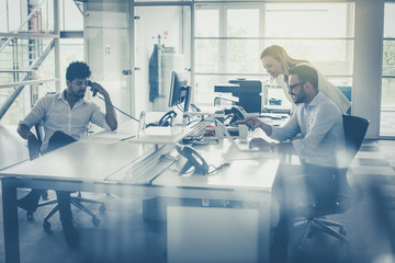 Business people together in office.
