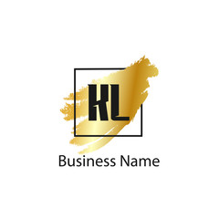 Initial Letter KL Logo Template Design