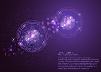 Vector abstract background, design, technology communication, concept, digital business. Template for presentation. Vector illustration