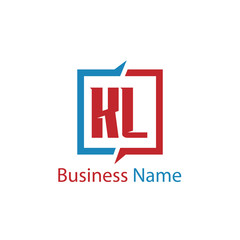 Initial Letter KL Logo Template Design
