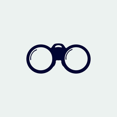 binoculars icon, vector illustration. flat icon.