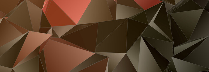 Fototapeta premium Triangular 3d, modern background