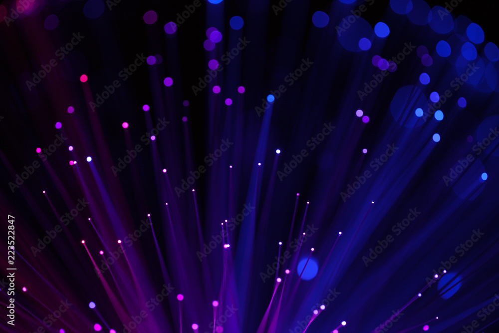Canvas Prints abstract background a optical fiber lamp. closeup of colorful optical fibers