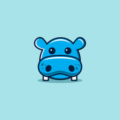 Hippo vector icon
