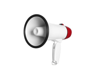 Megaphone on white background
