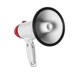 Megaphone on white background