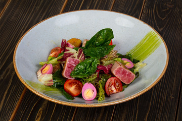 Tuna salad with eggs