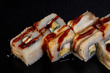 Japanese roll with eel