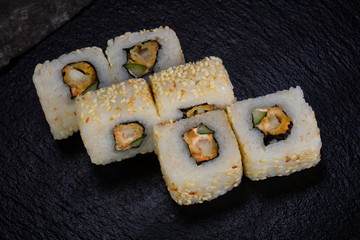 Japanese roll with prawn