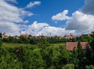 Fototapeta na wymiar Stadtbild Rothenburg ob der Tauber